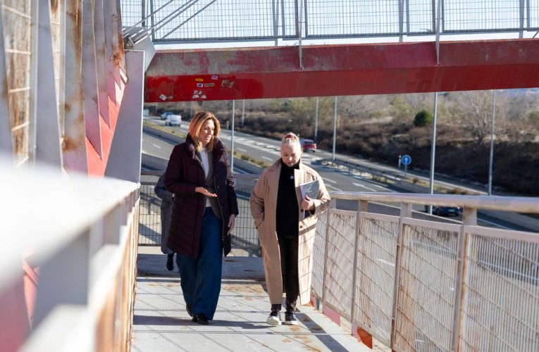 Arrancan los trabajos de renovación de una de las pasarelas peatonales de la M-503 en Pozuelo de Alarcón