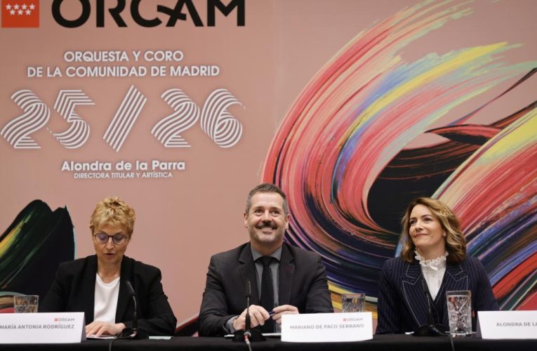 La Orquesta y Coro de la Comunidad de Madrid presenta su temporada 2025/26 con 14 conciertos y amplia presencia internacional