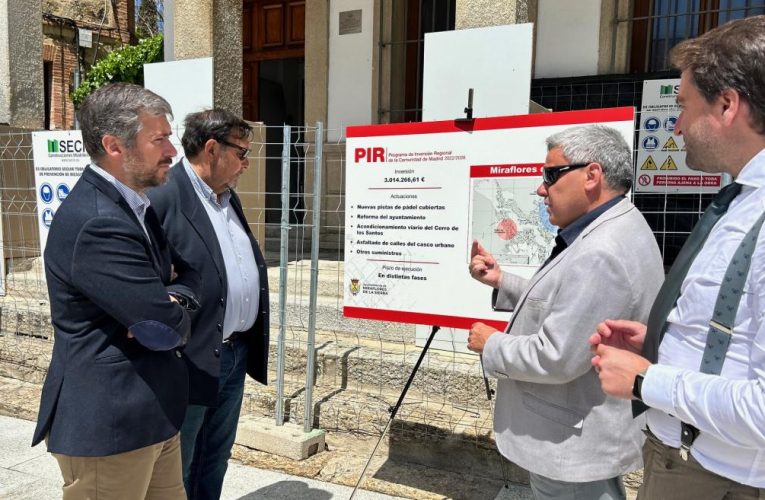 La Comunidad de Madrid destina tres millones del Programa de Inversión Regional a Miraflores de la Sierra para mejorar sus infraestructuras