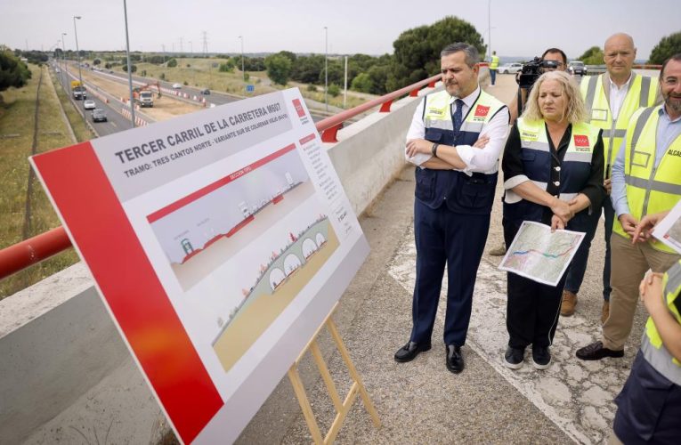 La Comunidad de Madrid finalizará el primer tramo del tercer carril de la M-607 a comienzos de 2026
