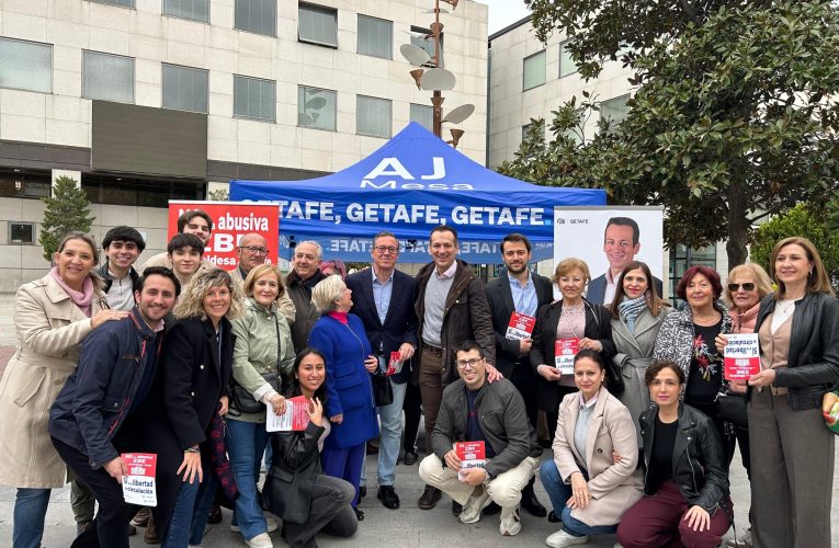 El PP de Madrid, en la presentación de la campaña contra la abusiva zona de bajas emisiones impuesta por la alcaldesa de Getafe