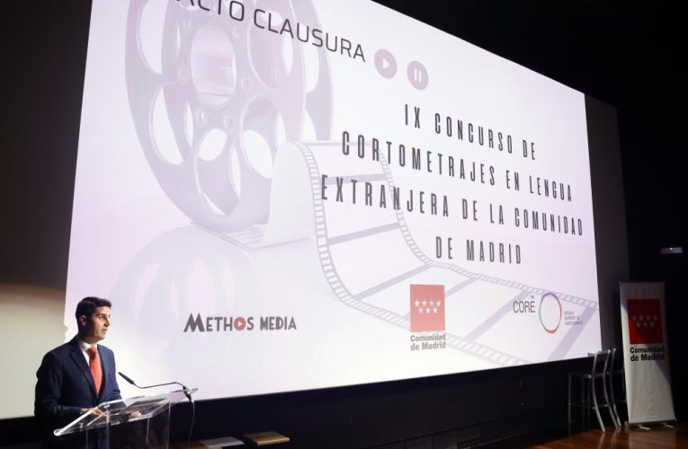 La Comunidad de Madrid celebra el IX Concurso de Cortometrajes en Lengua Extranjera con la participación de 145 alumnos