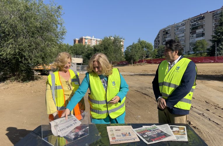 El Ayuntamiento comienza las obras de construcción de la nueva biblioteca de la calle Silvano, en el distrito de Hortaleza