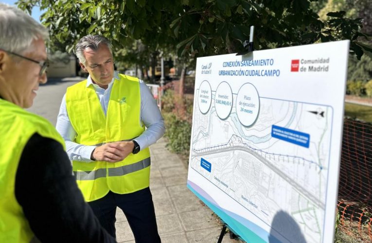 La Comunidad de Madrid inicia las obras de un nuevo colector para mejorar el saneamiento en la urbanización Ciudalcampo