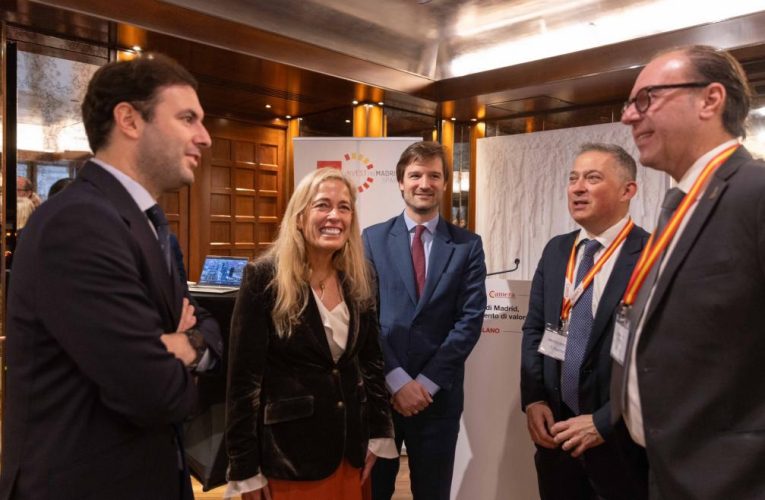 La Comunidad de Madrid presenta a empresarios italianos su estabilidad institucional con bajadas de impuestos como el IRPF