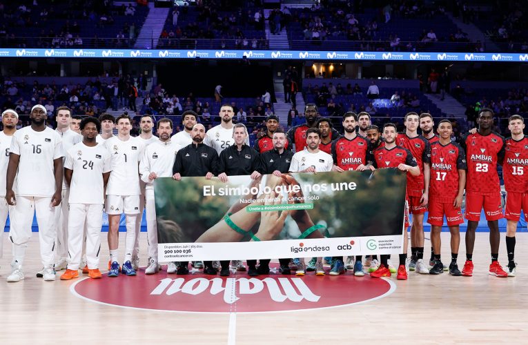 Real Madrid y Casademont Zaragoza, unidos contra el cáncer