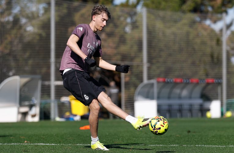 Exigente entrenamiento en la Ciudad Real Madrid