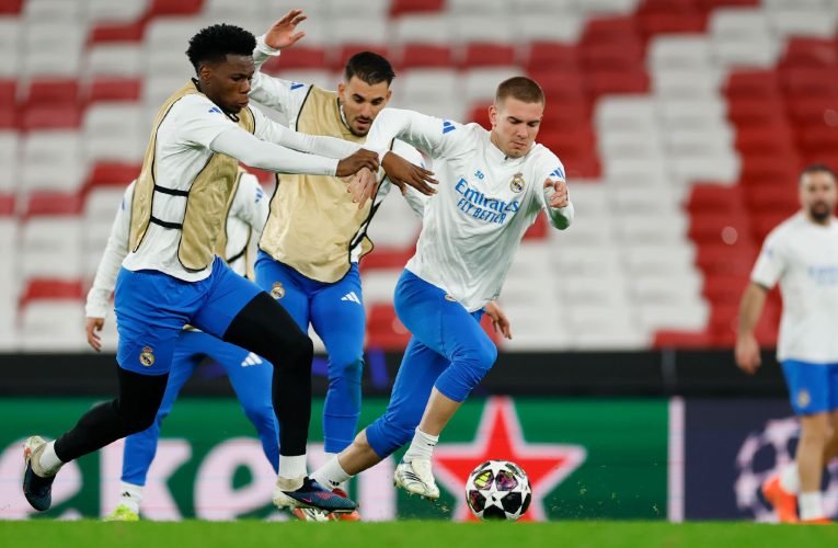 El Real Madrid se entrenó en el estadio da Luz