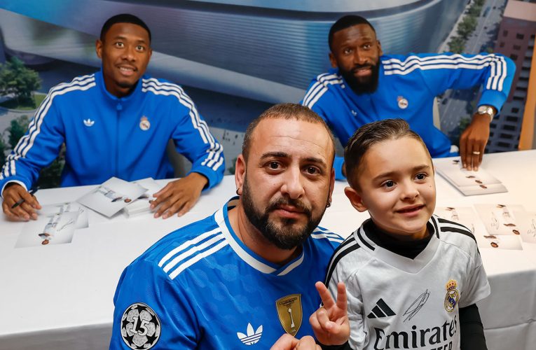 Alaba y Rüdiger, protagonistas en la sesión de firmas en Valencia