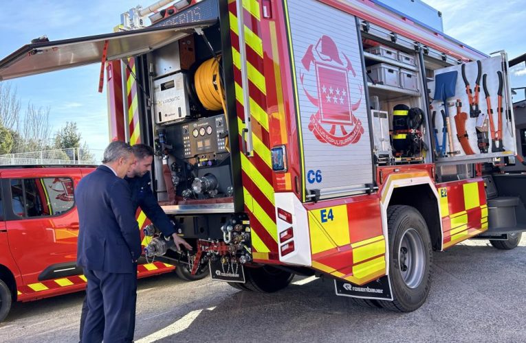 La Comunidad de Madrid invierte 11 millones de euros en 13 nuevos vehículos para el Cuerpo de Bomberos
