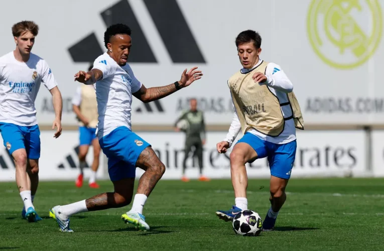 Último entrenamiento antes de recibir al Bayern