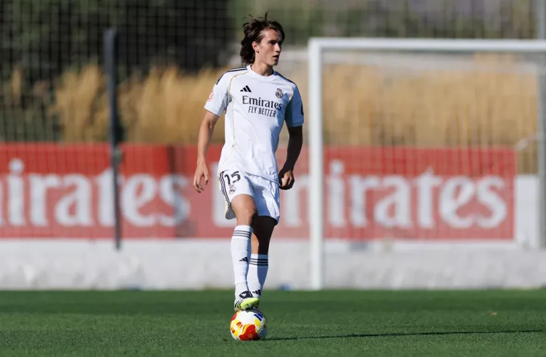 Once inicial del Castilla frente al Celta B