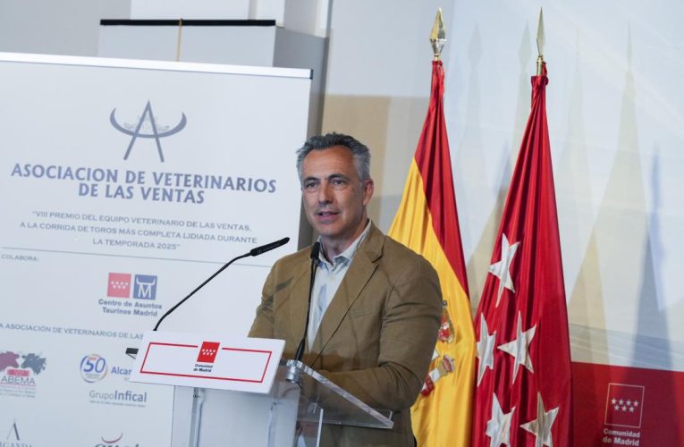 La Comunidad de Madrid, en la entrega de la VIII edición del premio de la Asociación de Veterinarios de Las Ventas