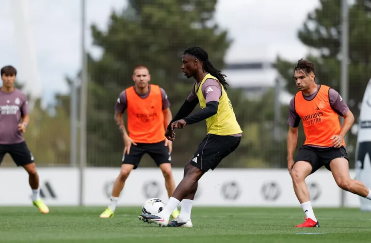 El equipo se entrenó en la Ciudad Real Madrid