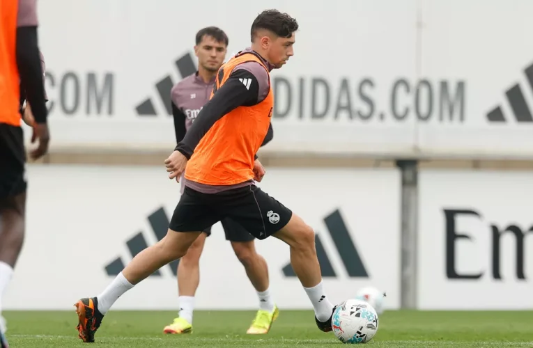Último entrenamiento antes del partido contra el Espanyol