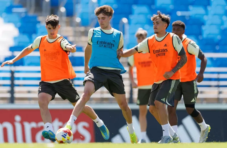El Castilla completó el último entrenamiento antes del partido contra el Sabadell