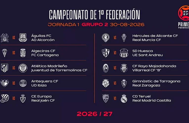 Así queda el calendario del Castilla para la Liga 2026/27