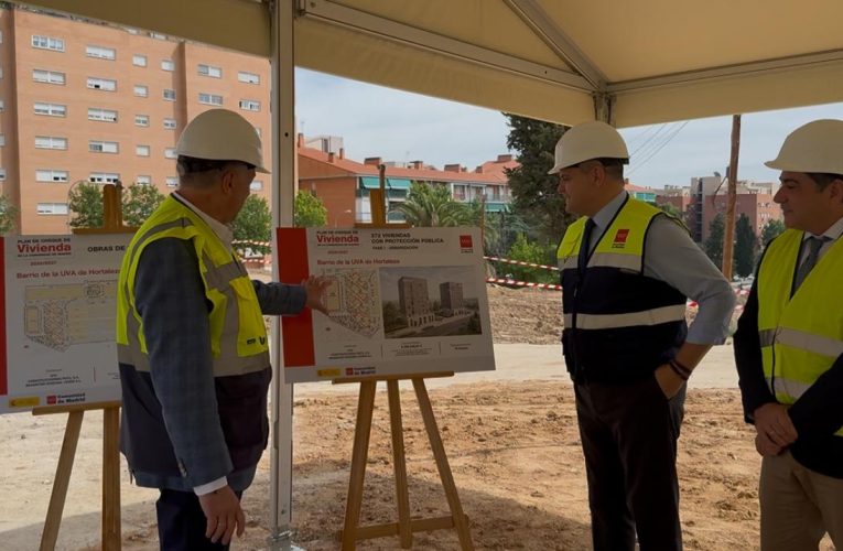 La Comunidad de Madrid avanza en la urbanización de la UVA de Hortaleza donde se levantarán 272 viviendas sociales