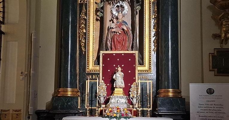 Archidiocesis de Madrid – El Santo Niño del Remedio, la talla que se empezó a venerar en la trastienda de un taller, pasará agosto en la parroquia de San Ginés