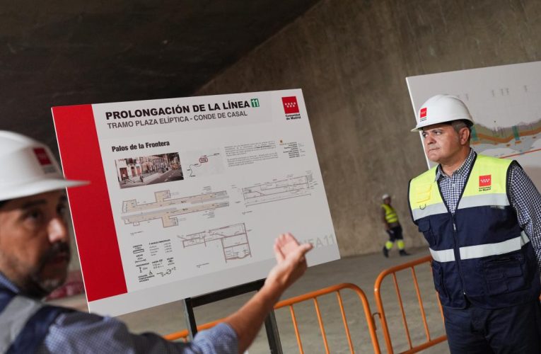 La Comunidad de Madrid culmina la conexión subterránea entre Comillas y la futura estación de Palos de la Frontera de la ampliación de la L11 de Metro