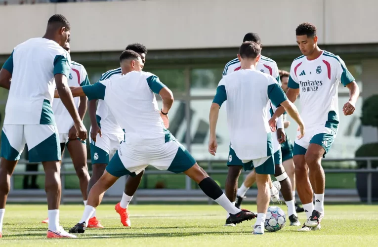 El equipo se está entrenando