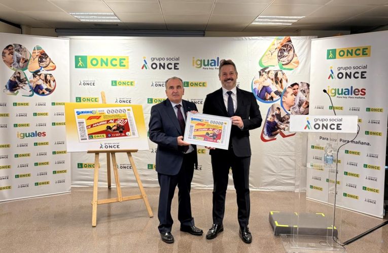 La Comunidad, en la presentación del cupón de la ONCE conmemorativo de Gran Premio de España de Fórmula 1