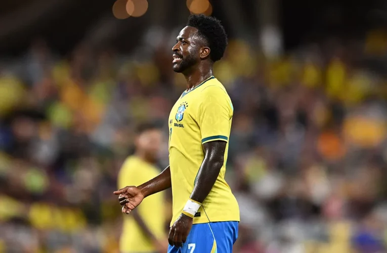Vini Jr. y Endrick participan en la goleada de Brasil en India